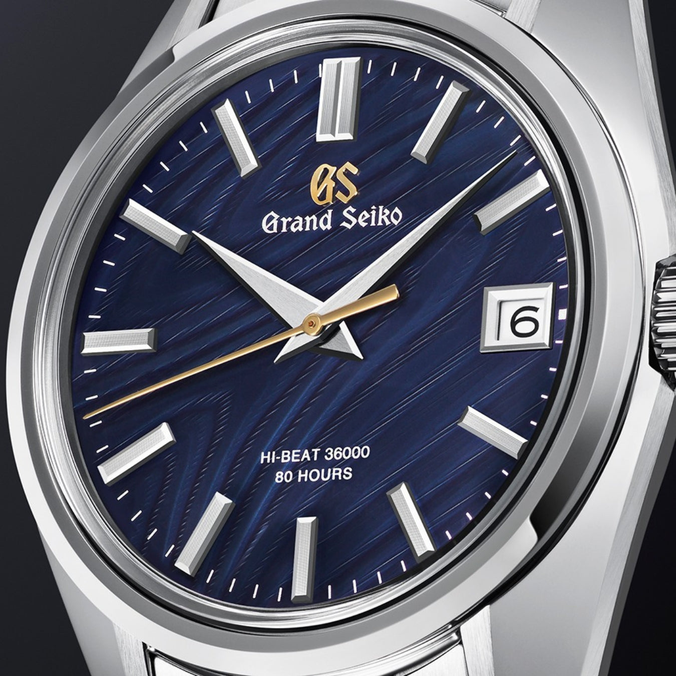 Grand Seiko Heritage 40mm Blue Dial Stainless Steel Automatic Watch with Silver Bracelet SLGH009