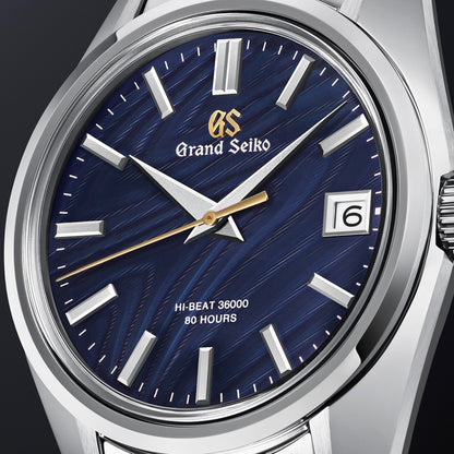 Grand Seiko Heritage 40mm Blue Dial Stainless Steel Automatic Watch with Silver Bracelet SLGH009