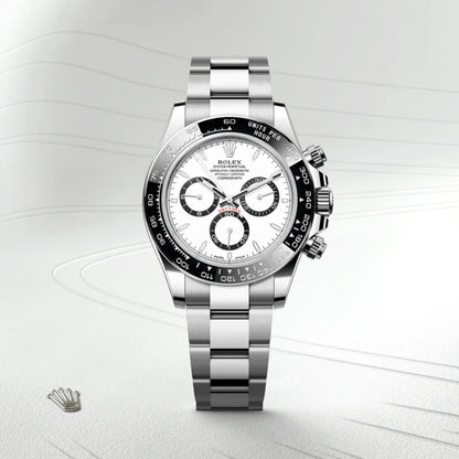 Rolex Daytona 126500LN White Dial 40mm Men’s Chronograph Watch – Cerachrom Bezel Luxury Racing Timepiece