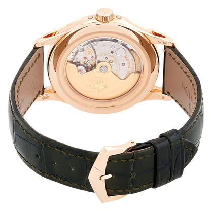 Patek Philippe Complications Annual Calendar Olive Green Dial 40mm Rose Gold Men's Watch 5205R-011