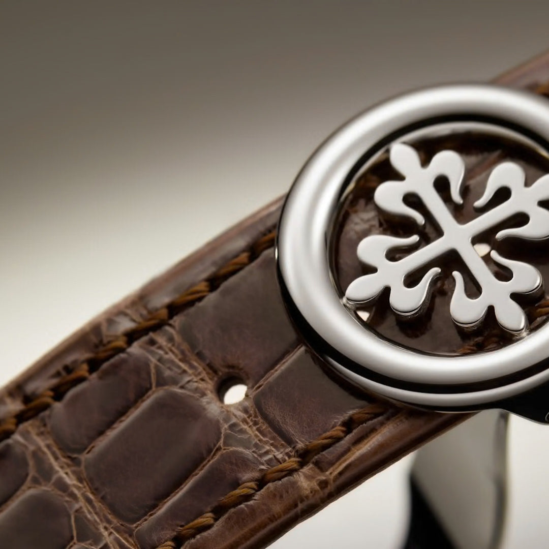 Patek Philippe Grand Complications 40mm Rose-Gilt Dial 18kt White Gold & Chocolate Brown Leather Watch 5320G-011