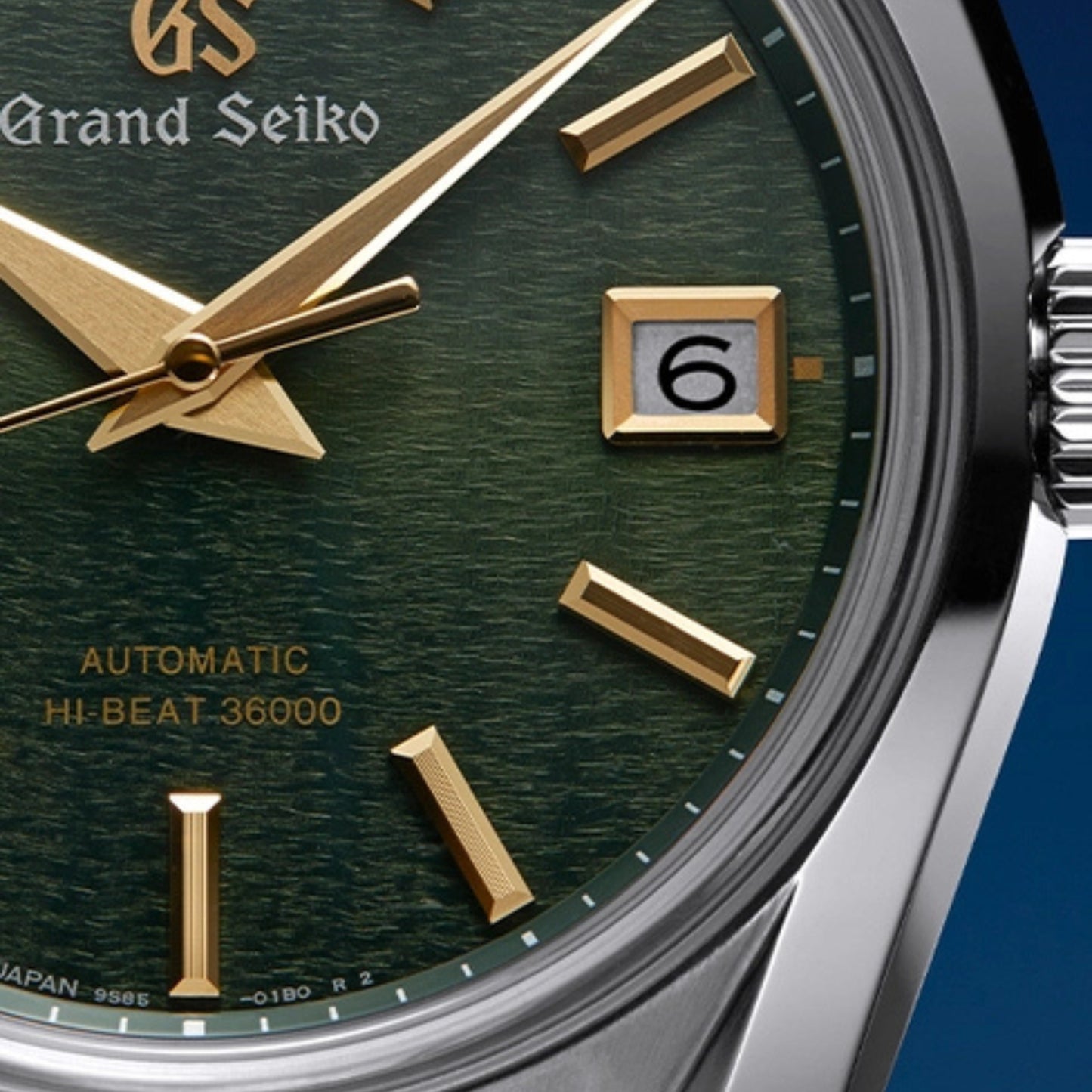 Grand Seiko Heritage 40mm Green Dial Stainless Steel Automatic Watch with Gold Hands SBGH271G
