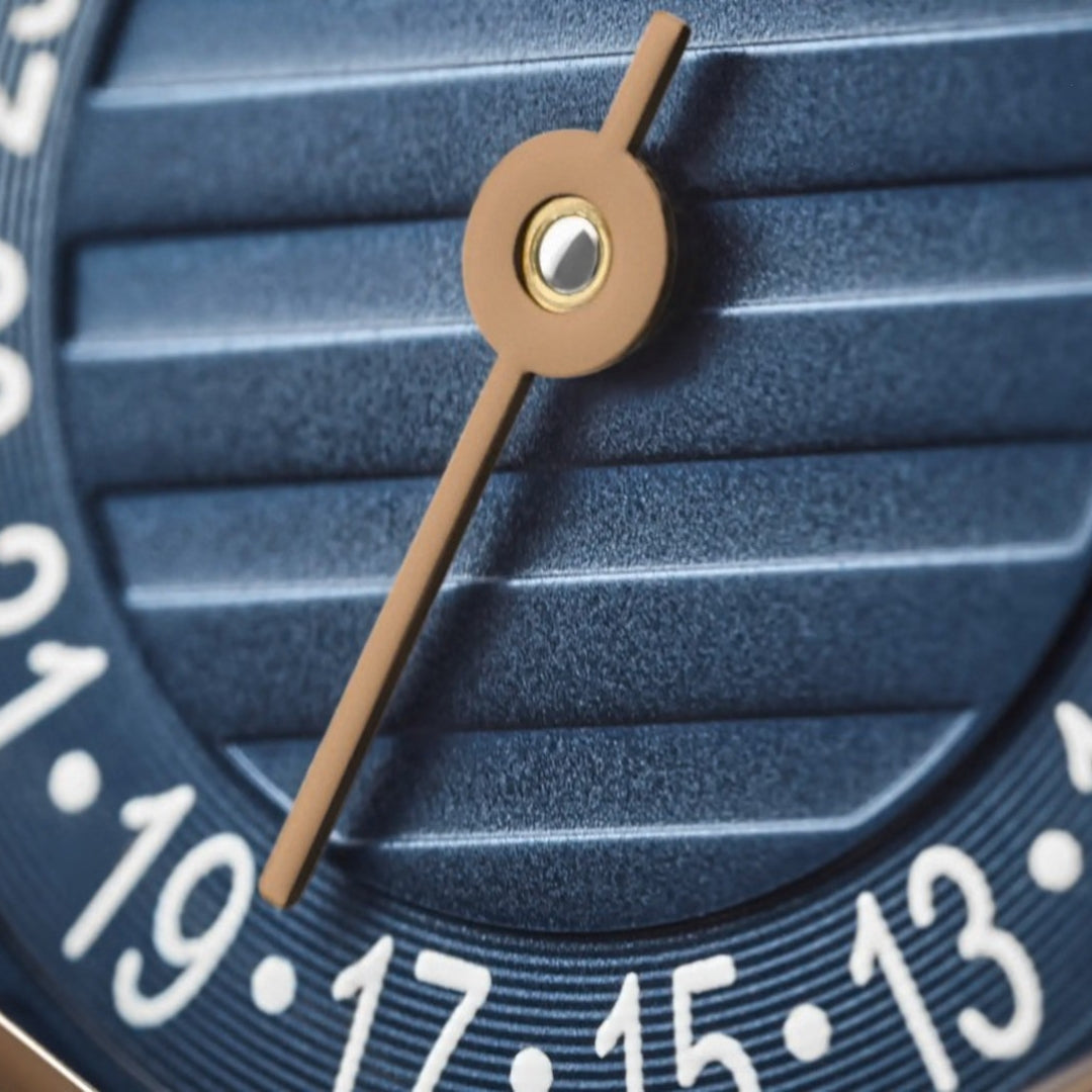 Patek Philippe Nautilus 40mm Blue Dial 18kt Rose Gold Dual Time Chronograph Watch 5990-1R-001