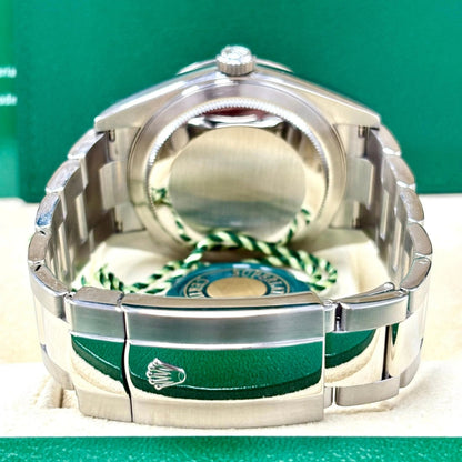 Rolex Sky-Dweller 42mm Black Dial White Gold Fluted Bezel Watch 326934BKSO