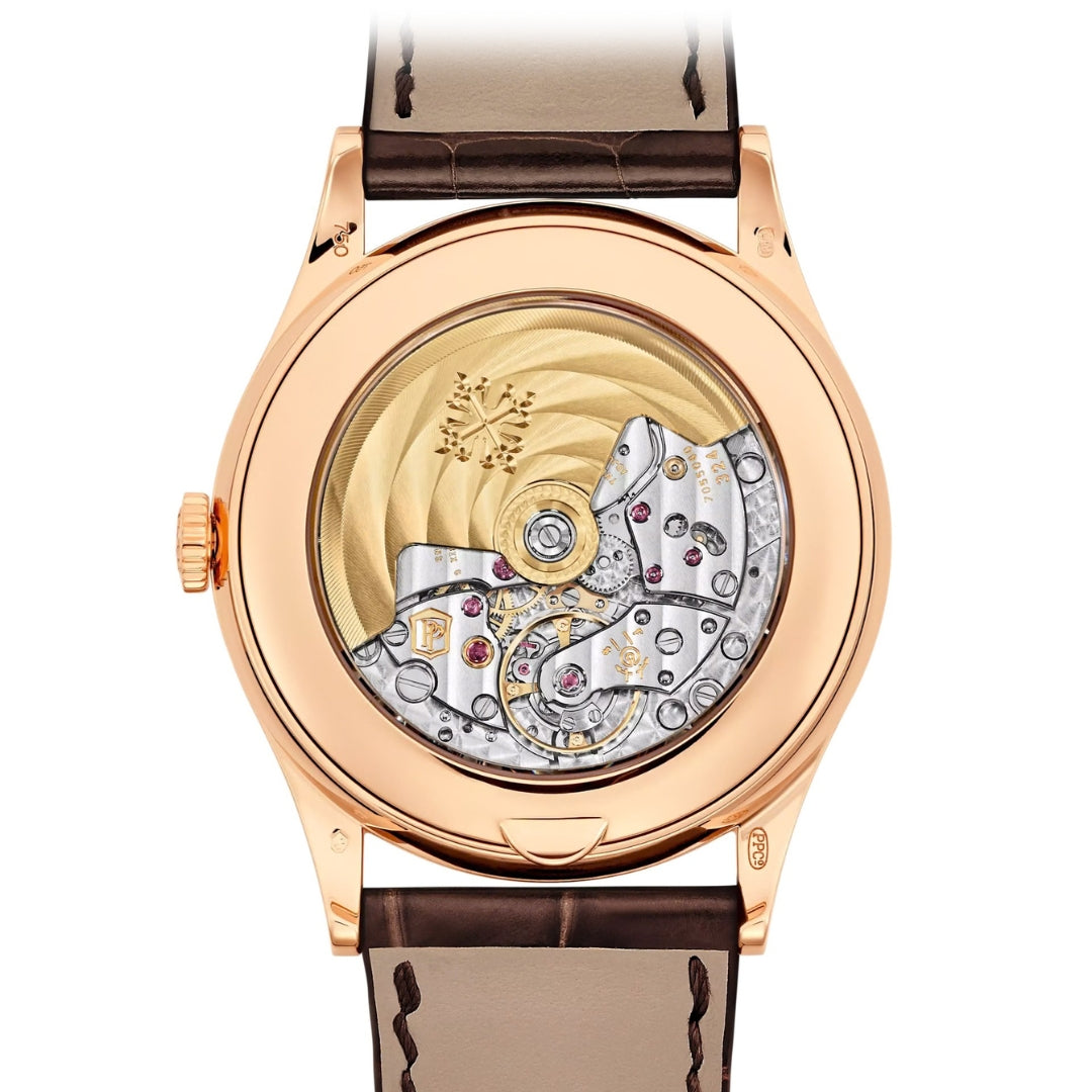 Patek Philippe Annual Calendar 38.5mm Silvery Opaline Dial Rose Gold Watch 5396R-011
