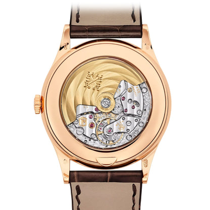 Patek Philippe Annual Calendar 38.5mm Silvery Opaline Dial Rose Gold Watch 5396R-011