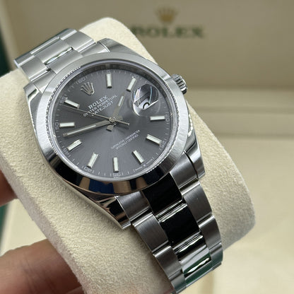 Rolex Datejust 41mm M126300 Men’s Watch – Rhodium Dial, Stainless Steel Oyster Bracelet, Calibre 3235 Automatic