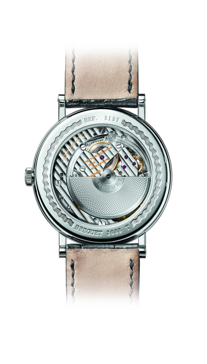 Breguet Classique 5157BB/11/9V6 Men’s 38mm Ultra-Thin White Gold Automatic Watch – Silver Dial, Black Leather Strap