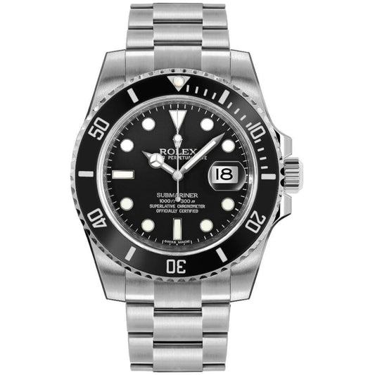 Rolex Submariner Black Dial Black Cerachrom Bezel Stainless Steel Dive Watch 116610LN