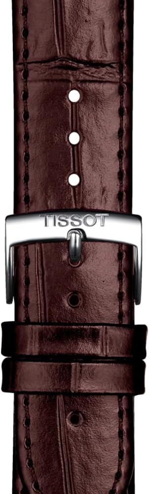 Tissot Carson Premium 40mm Silver Dial Automatic Watch with Brown Leather Strap T122.407.16.031.00