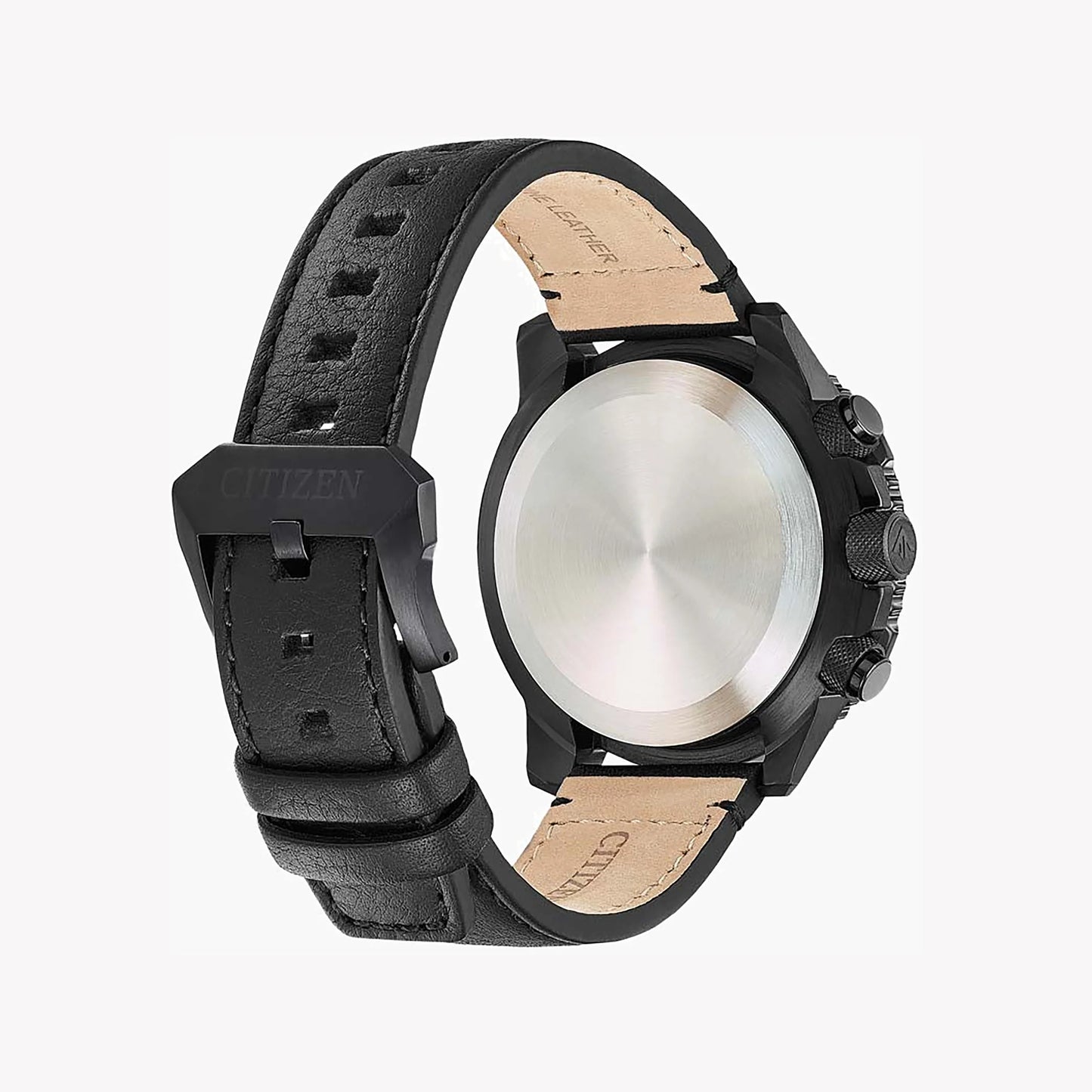 Citizen Eco-Drive Analog-Digital Black Dial Men’s Watch JY8085-14H – 45mm Stainless Steel Case, Black Leather Strap, Perpetual Calendar, World Time, Chronograph, 200M Water Resistance | Luxero Exclusive