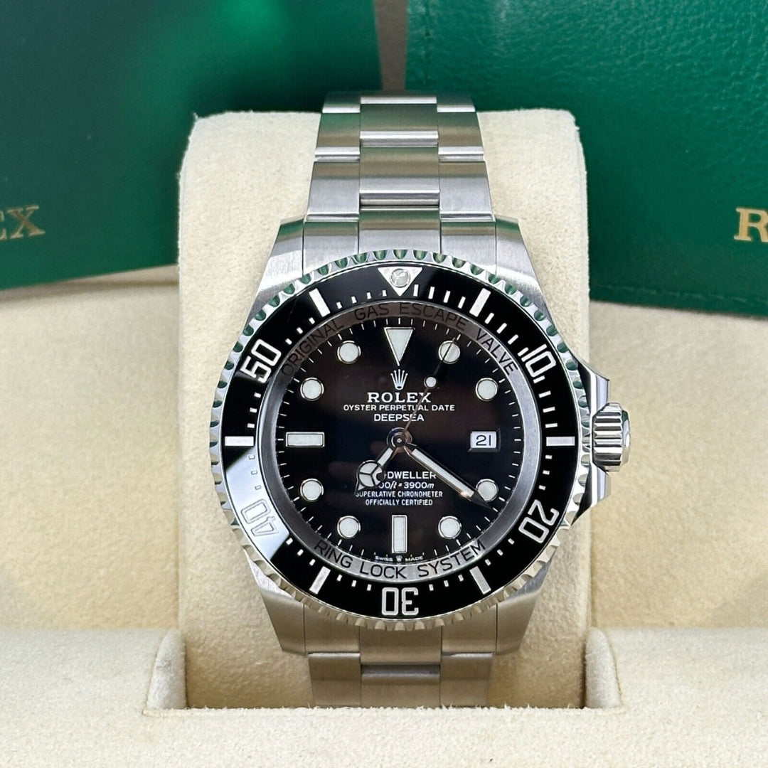 Rolex Deepsea 44mm Black Dial Ceramic Bezel Stainless Steel Men's Watch 126660-0001