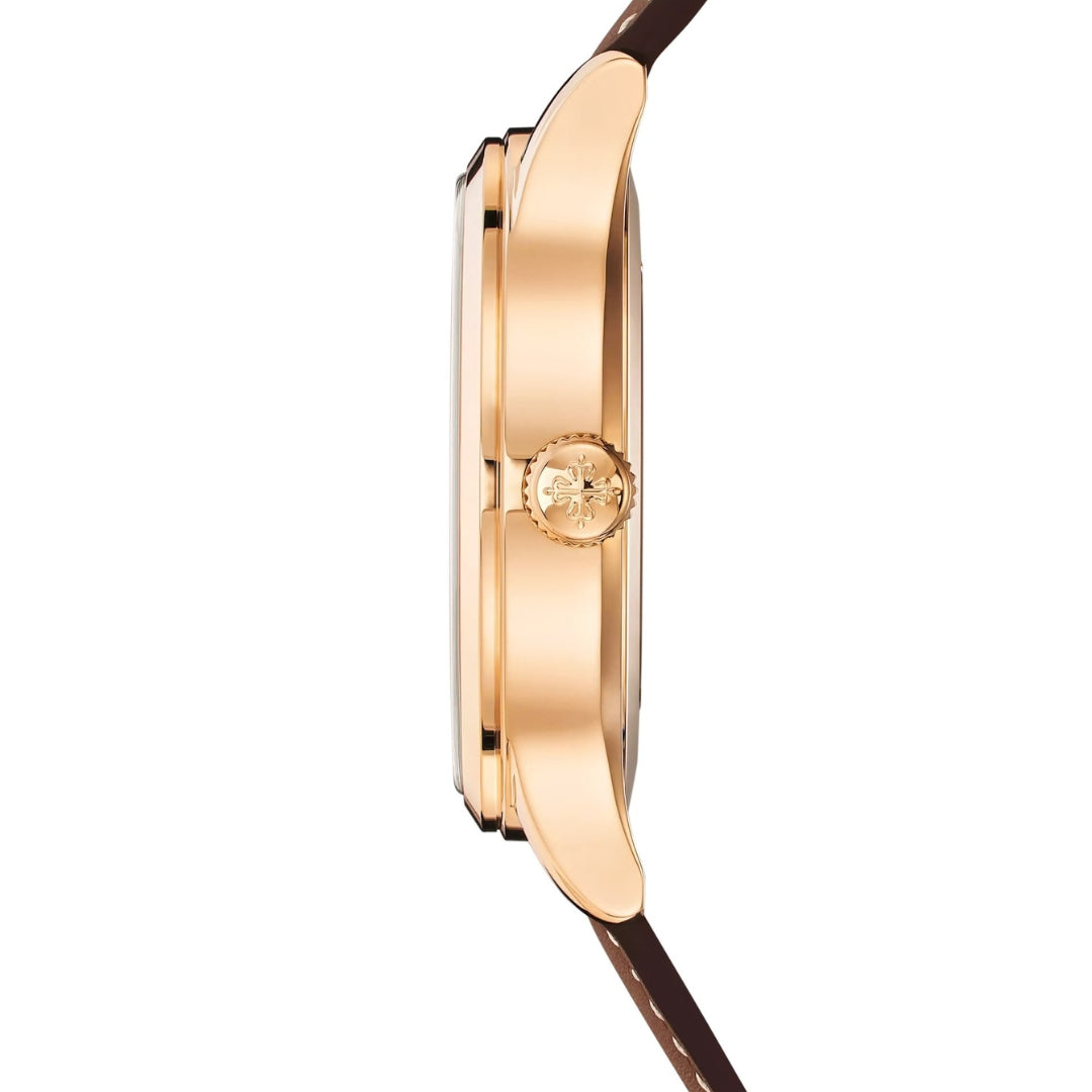 Patek Philippe Calatrava Pilot Travel Time 42mm Rose Gold Brown Dial Watch 5524R-001