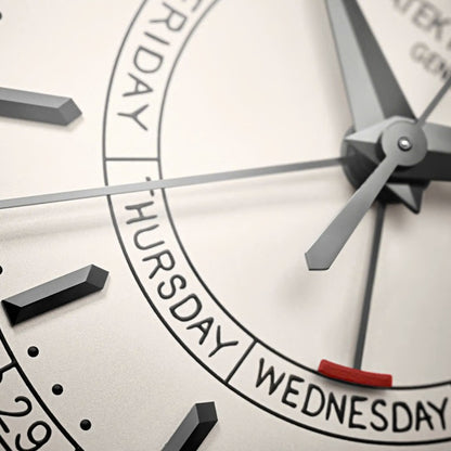 Patek Philippe Calatrava 40mm Silvery Opaline Dial Stainless Steel Weekly Calendar Watch 5212A-001