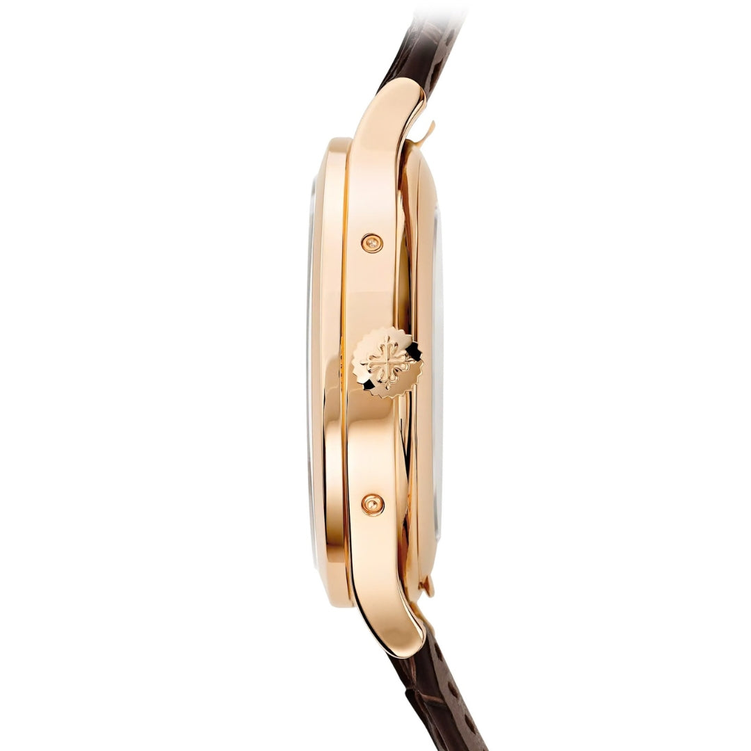 Patek Philippe Annual Calendar 38.5mm Silvery Opaline Dial Rose Gold Watch 5396R-011