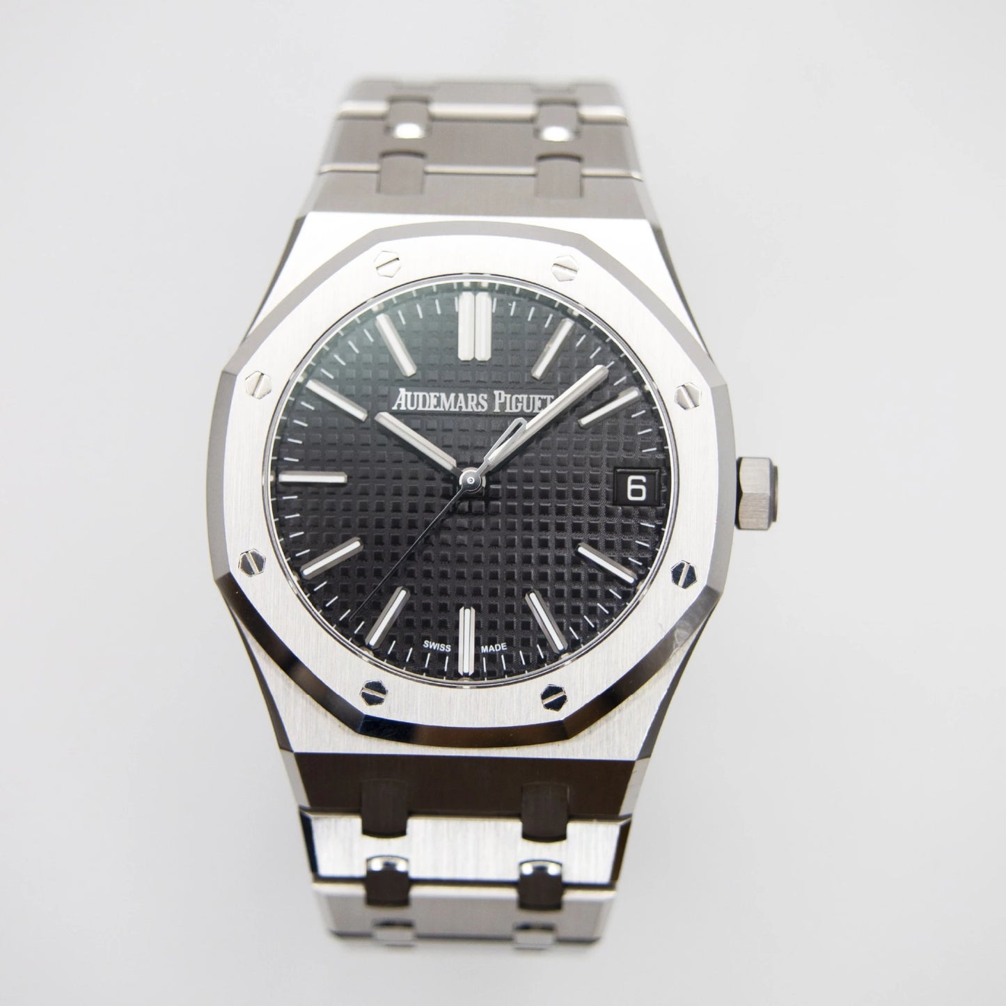 Audemars Piguet Royal Oak 41mm Black Tapisserie Dial Stainless Steel Automatic Men’s Watch 15510ST.OO.1320ST.07 | Luxero