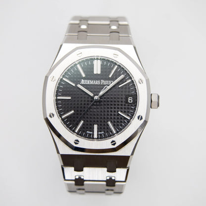 Audemars Piguet Royal Oak 41mm Black Tapisserie Dial Stainless Steel Automatic Men’s Watch 15510ST.OO.1320ST.07 | Luxero