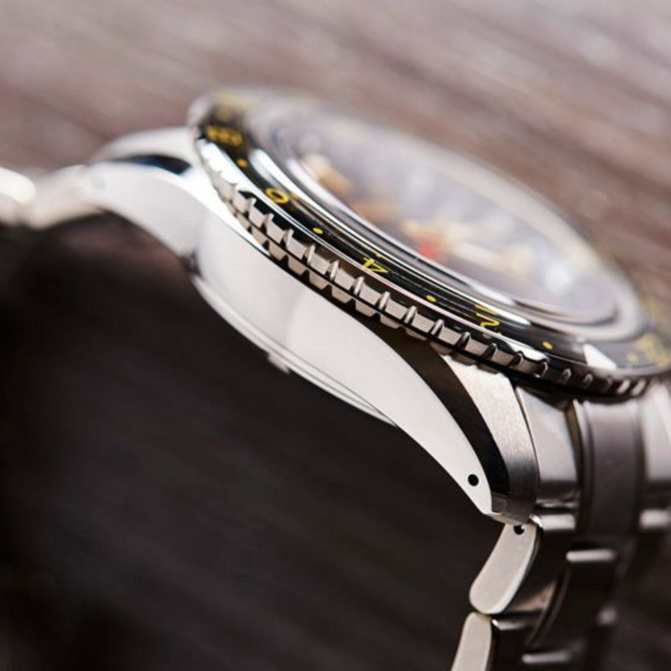 Grand Seiko Sport SBGE215 Black Dial Titanium GMT Automatic Watch 44mm