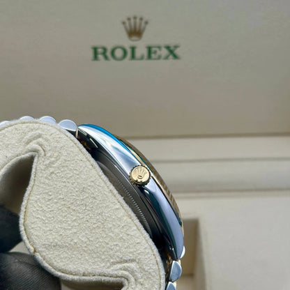 Rolex Datejust 41 Black Diamond Dial Two-Tone Gold & Steel Watch 126303BKDO