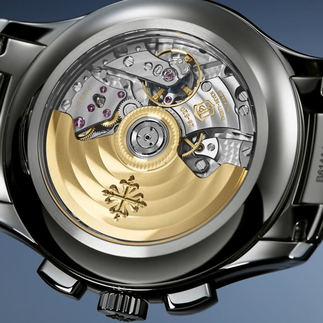 Patek Philippe Complications 42mm Green Dial Stainless Steel Annual Calendar Chronograph Watch 5905-1A-001