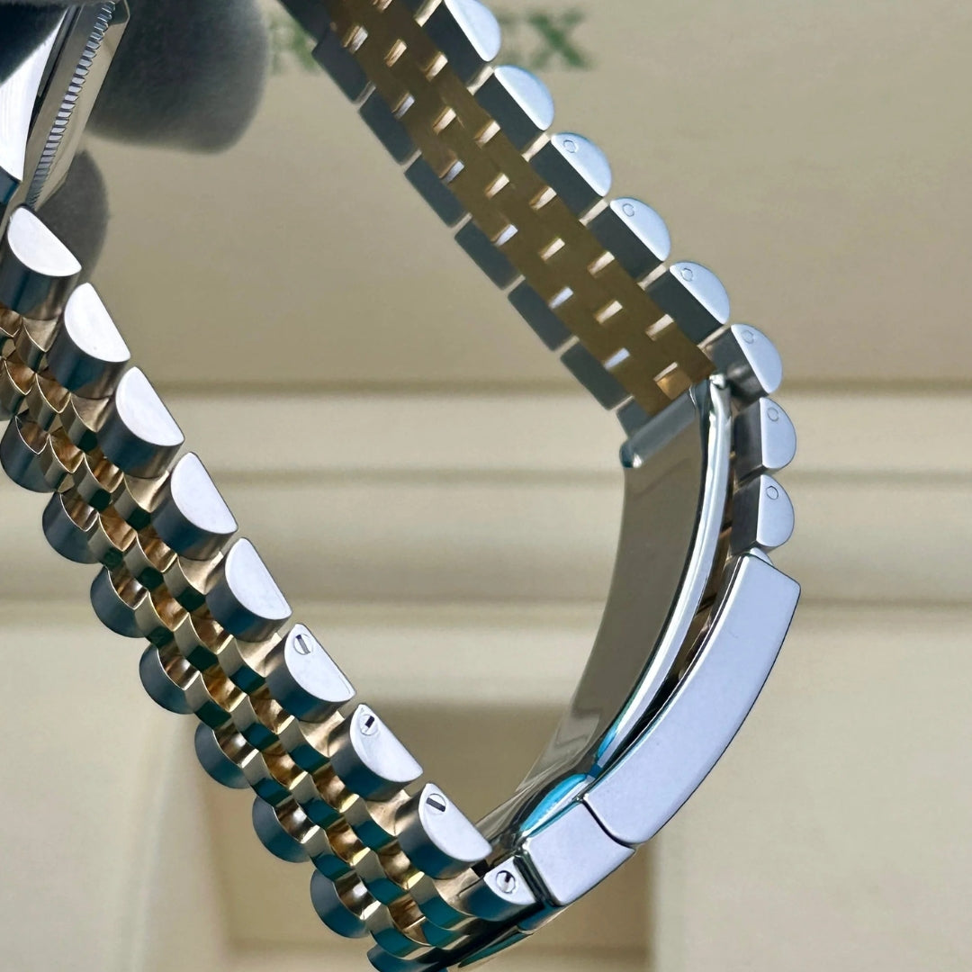 Rolex Datejust 41 Black Diamond Dial Two-Tone Gold & Steel Watch 126303BKDO