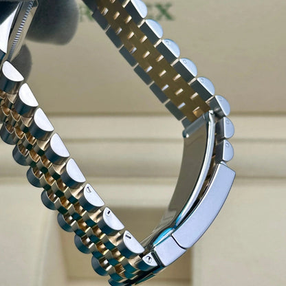 Rolex Datejust 41 Black Diamond Dial Two-Tone Gold & Steel Watch 126303BKDO