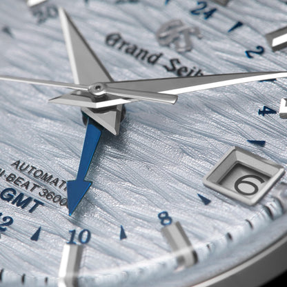 Grand Seiko Elegance 39mm Blue Dial Stainless Steel GMT Automatic Watch SBGJ249G