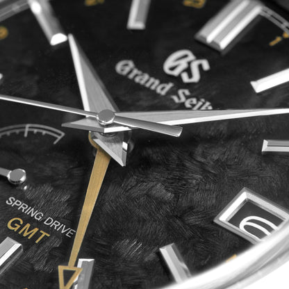 Grand Seiko Elegance 40mm Black Dial Stainless Steel GMT Power Reserve Automatic Watch SBGE271G