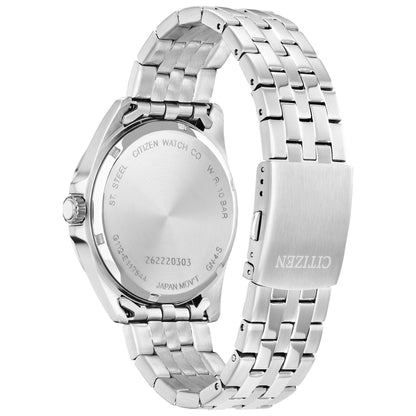 Citizen Quartz BI5051-51A – Men’s 42mm Stainless Steel Casual Watch with White Dial, Luminous Hands & 100M Water Resistance