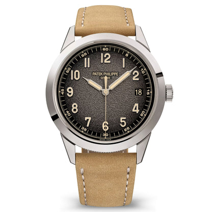 Patek Philippe Calatrava Textured Charcoal Gray Dial 18kt White Gold Men’s Watch 5226G-001 | Luxero