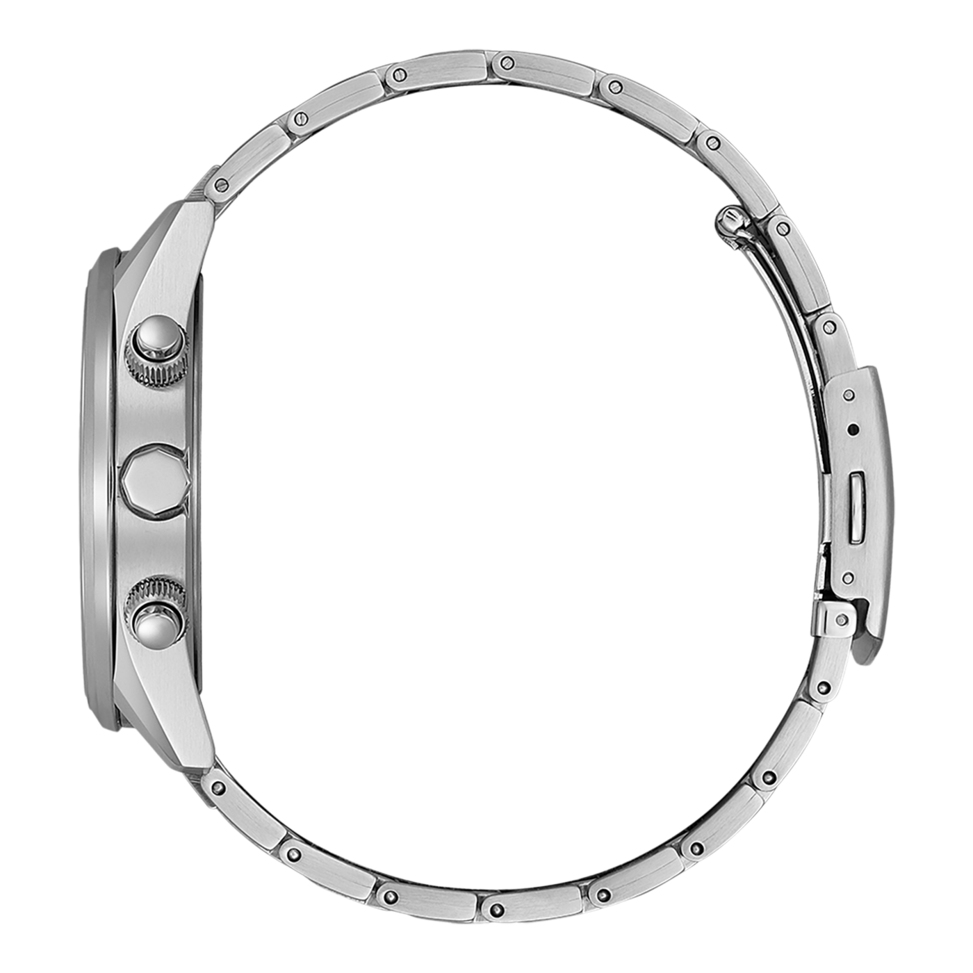 Citizen Eco-Drive AT8260-85L – Men's Atomic Timekeeping Chronograph with Blue Dial & Stainless Steel Bracelet