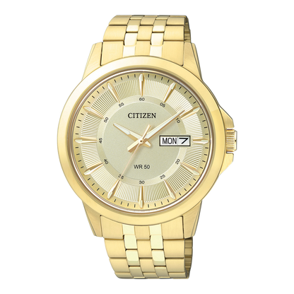 Citizen BF2013-56P — Men's Elegant Gold-Tone Quartz Watch with Champagne Dial