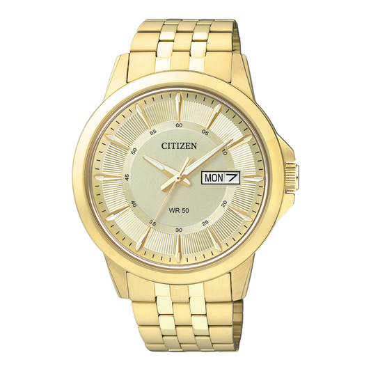 Citizen BF2013-56P — Men's Elegant Gold-Tone Quartz Watch with Champagne Dial