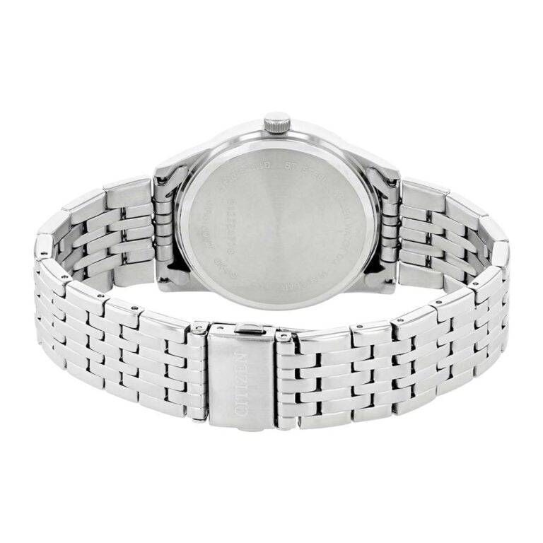 Citizen Quartz Silver Dial Men’s Watch BI5000-87A – 39mm Stainless Steel Case & Bracelet, Date Display, 50M Water Resistance | Luxero Exclusive