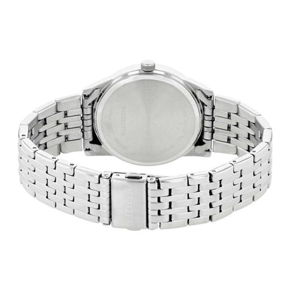 Citizen Quartz Silver Dial Men’s Watch BI5000-87A – 39mm Stainless Steel Case & Bracelet, Date Display, 50M Water Resistance | Luxero Exclusive