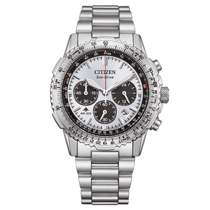 Citizen Promaster Navihawk CA4660-61A – Men's Eco-Drive Chronograph Stainless Steel Watch with Sapphire Crystal & 200M Water Resistance