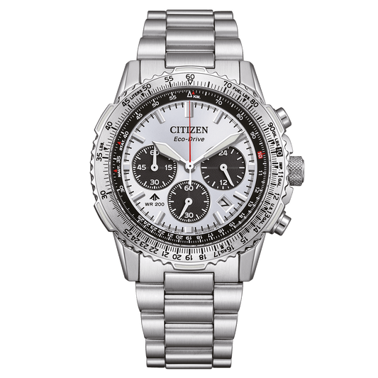Citizen Promaster Navihawk CA4660-61A – Men's Eco-Drive Chronograph Stainless Steel Watch with Sapphire Crystal & 200M Water Resistance