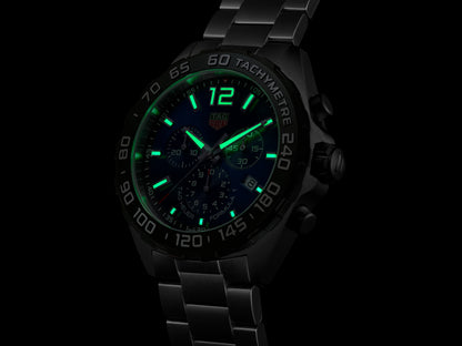 Tag Heuer Formula 1 CAZ101AV.BA0842 Men's 43mm Quartz Chronograph Watch – Blue Dial, Stainless Steel Bracelet, 200M Water Resistance