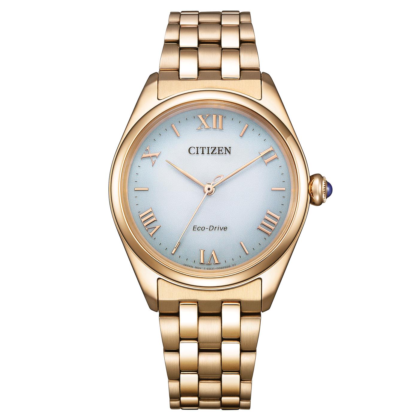Citizen L EM1143-81X Women's Eco-Drive Watch – Elegant Rose Gold-Tone with Light Green Dial