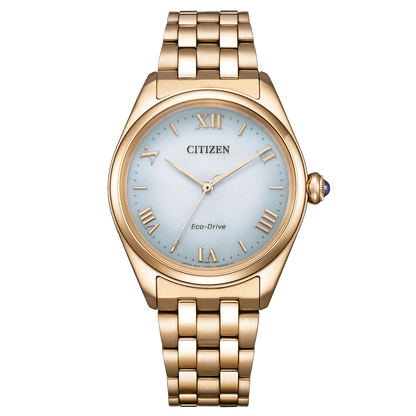 Citizen L EM1143-81X Women's Eco-Drive Watch – Elegant Rose Gold-Tone with Light Green Dial