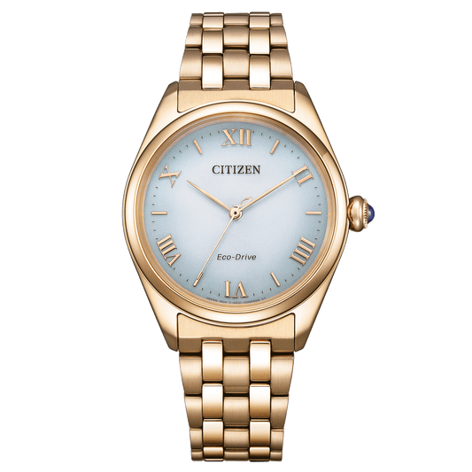 Citizen L EM1143-81X Women's Eco-Drive Watch – Elegant Rose Gold-Tone with Light Green Dial