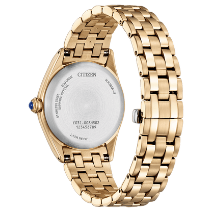 Citizen L EM1143-81X Women's Eco-Drive Watch – Elegant Rose Gold-Tone with Light Green Dial