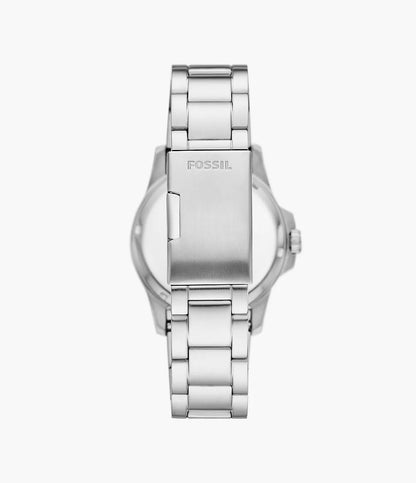 Fossil Blue Dive Quartz Men’s Watch FS6029 – 42mm Blue Dial, Stainless Steel Bracelet, 100M Water Resistance