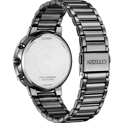 Citizen AN8227-53H Men’s Chronograph Watch – 42mm Gold-Plated Stainless Steel Case, Dark Grey Dial, Black Bracelet, Caliber 0520-C0A Quartz, 50M Water Resistant