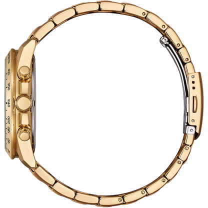 Citizen Quartz AN8233-51E – Men's Sport Chronograph Watch, 44mm Rose Gold-Tone Stainless Steel with Black Dial