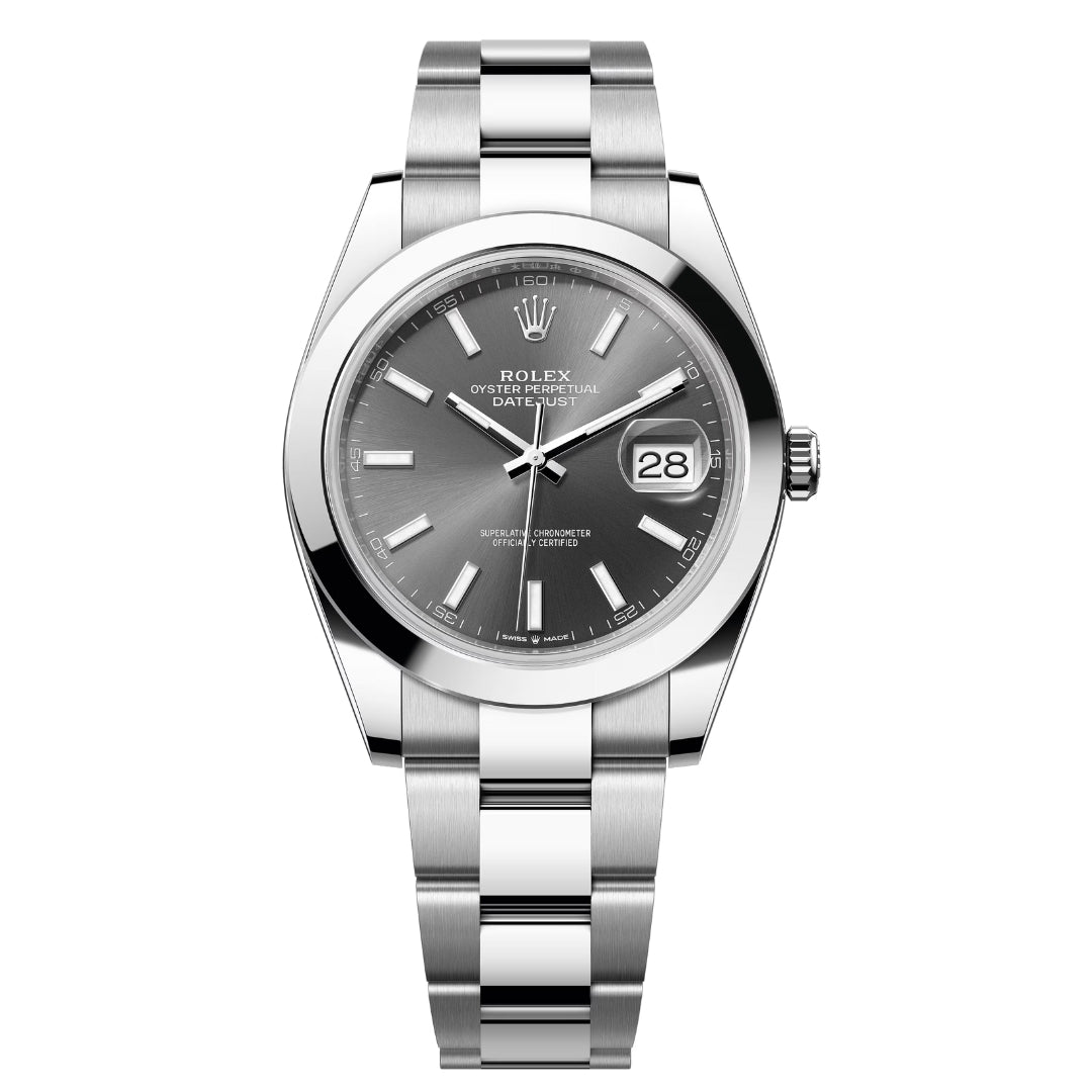 Rolex Datejust 41mm M126300 Men’s Watch – Rhodium Dial, Stainless Steel Oyster Bracelet, Calibre 3235 Automatic
