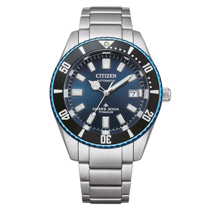 Citizen Promaster Marine NB6026-56L – Men's Automatic Dive Watch with Blue Dial, Super Titanium Case & 200M Water Resistance