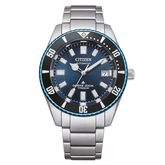 Citizen Promaster Marine NB6026-56L – Men's Automatic Dive Watch with Blue Dial, Super Titanium Case & 200M Water Resistance