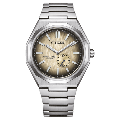 Citizen Zenshin 60 NK5020-58P – Men's Automatic Copper Dial Watch with Super Titanium Case & 60-Hour Power Reserve