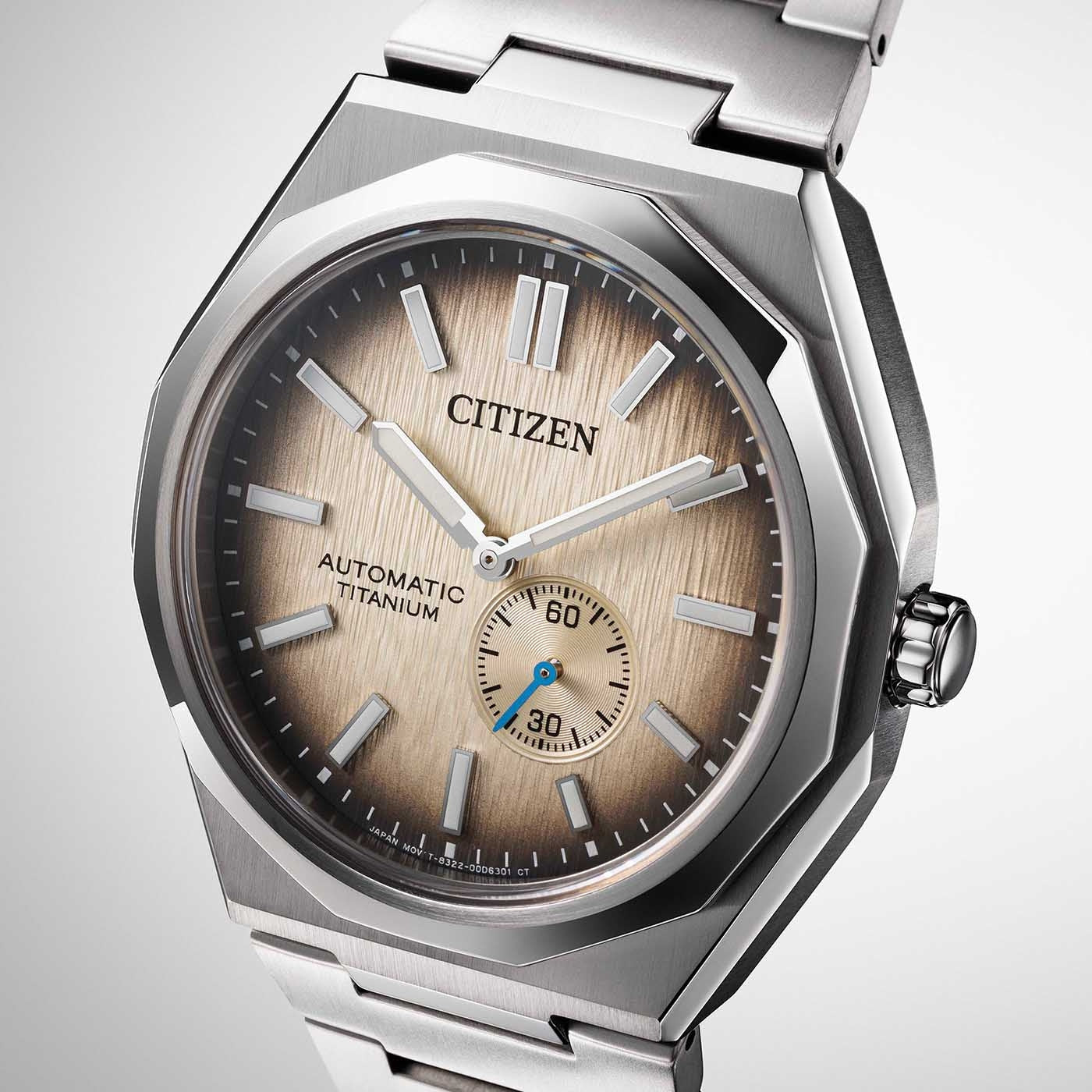 Citizen Zenshin 60 NK5020-58P – Men's Automatic Copper Dial Watch with Super Titanium Case & 60-Hour Power Reserve